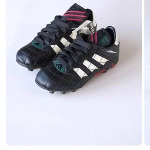ADIDAS Desailly Liga Soccer Shoes Black and Green Athletic Shoes